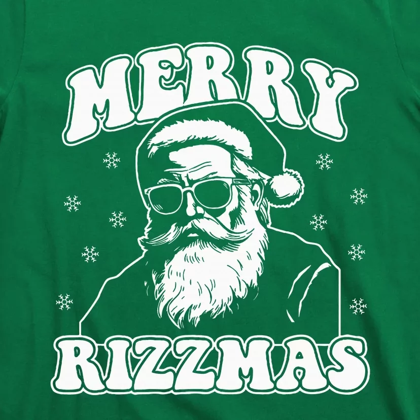 Merry R.I.Z.Z.M.A.S Funny Christmas Rizz Santa Claus Rizzler T-Shirt