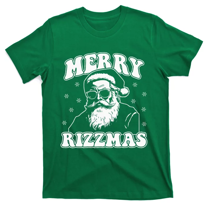 Merry R.I.Z.Z.M.A.S Funny Christmas Rizz Santa Claus Rizzler T-Shirt