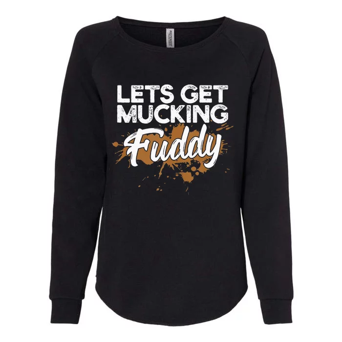 Mud Run Gear Funny 5k Marathon Running Apparel Mud Team Womens California Wash Sweatshirt