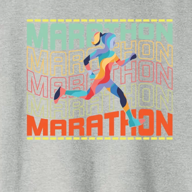 Marathon Running Gift Women's Crop Top Tee