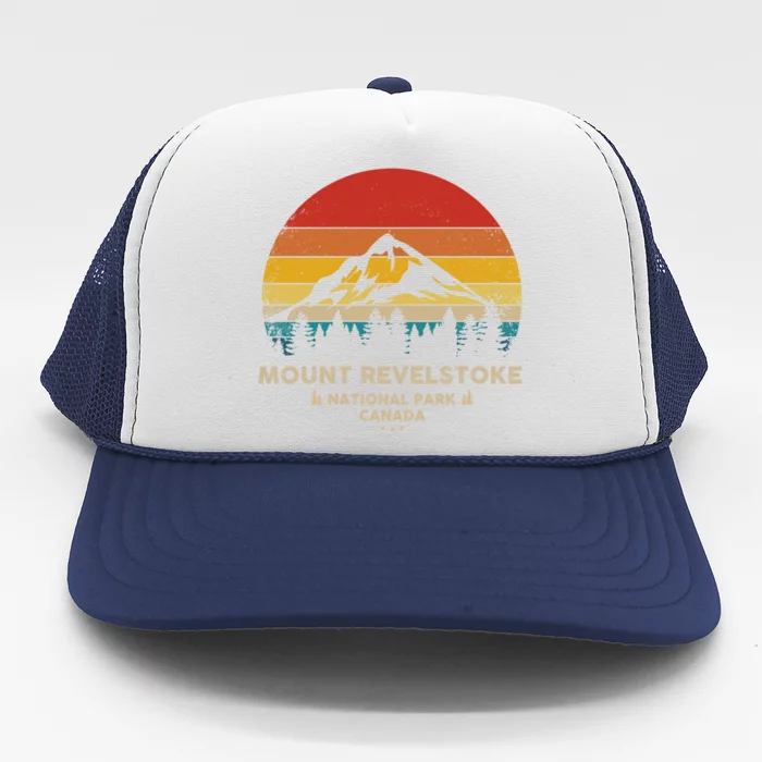 Mount Revelstoke Gift Canadian National Park Retro Souvenir Funny Gift Trucker Hat