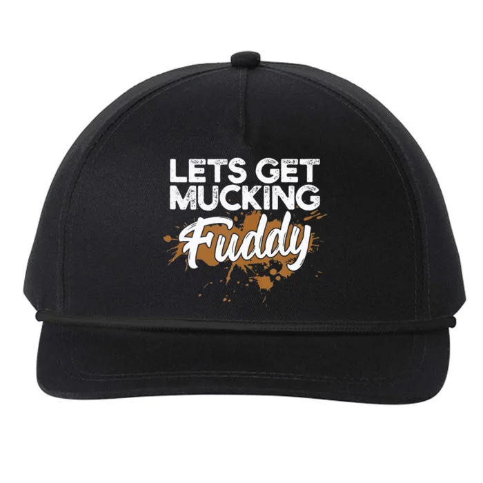 Mud Run Gear Funny 5k Marathon Running Apparel Mud Team Snapback Five-Panel Rope Hat