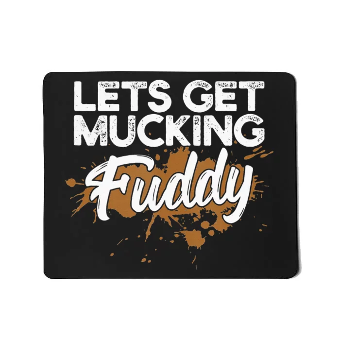 Mud Run Gear Funny 5k Marathon Running Apparel Mud Team Mousepad