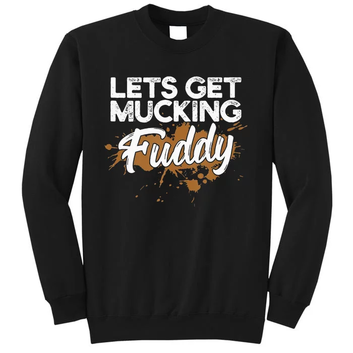 Mud Run Gear Funny 5k Marathon Running Apparel Mud Team Tall Sweatshirt