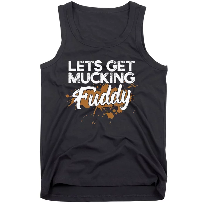 Mud Run Gear Funny 5k Marathon Running Apparel Mud Team Tank Top