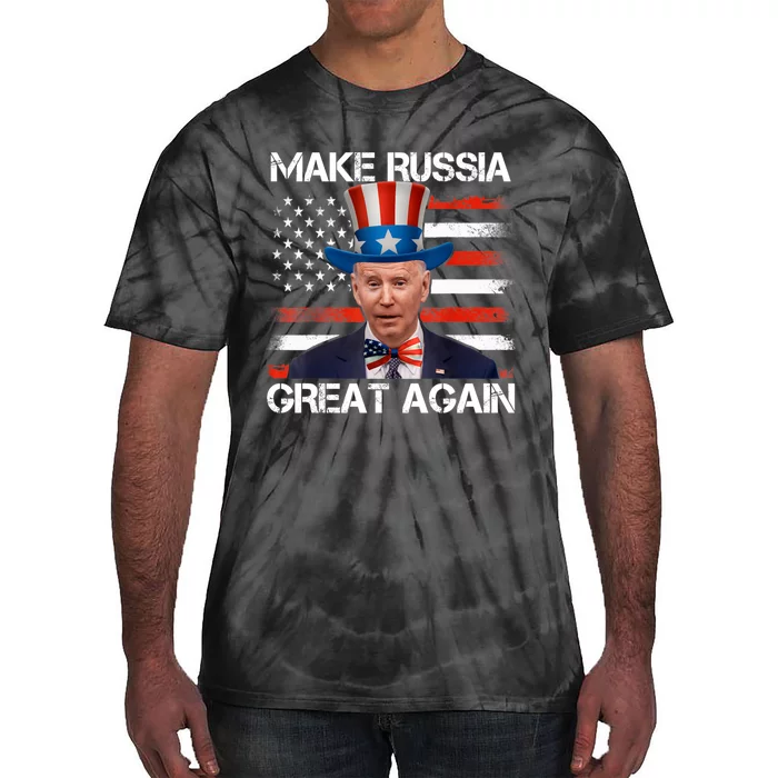 Make Russia Great Again Joe Biden Confused America Funny Tie-Dye T-Shirt