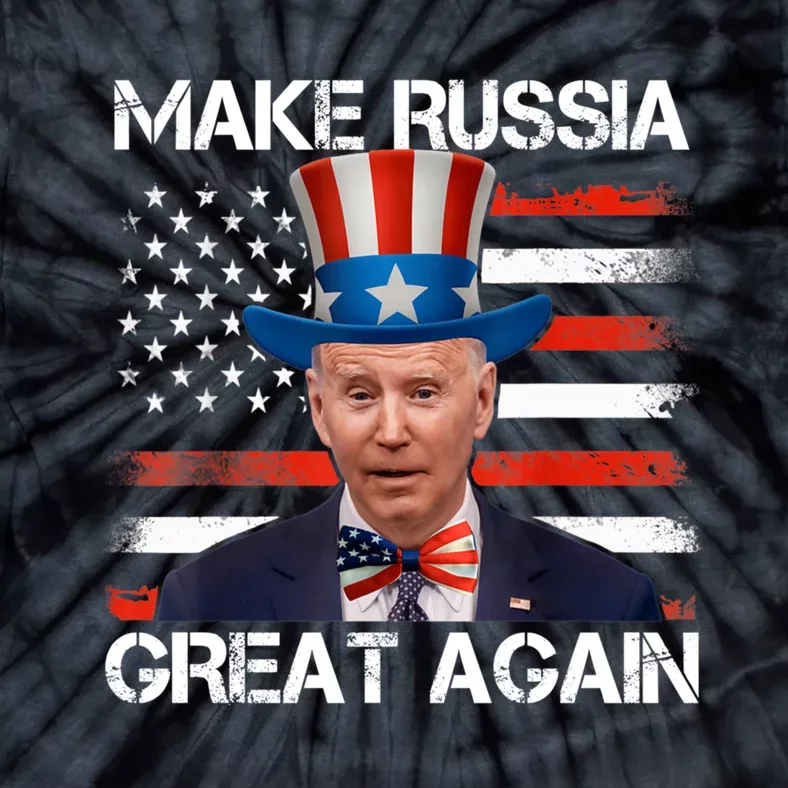 Make Russia Great Again Joe Biden Confused America Funny Tie-Dye T-Shirt