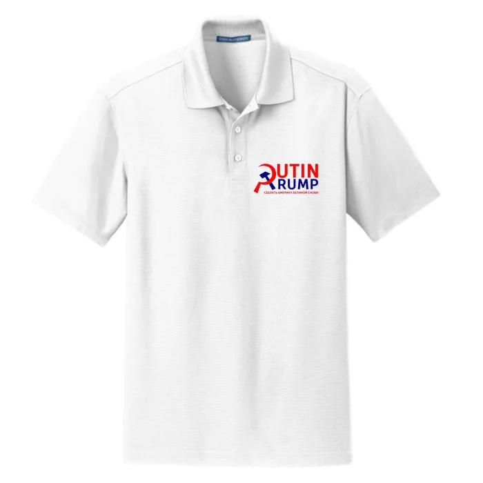 Make Russia Great Again! Putin Trump Dry Zone Grid Performance Polo