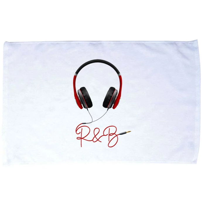 Music Red Headphone Icon Soul R&B Music Microfiber Hand Towel