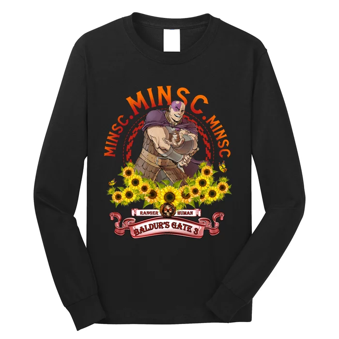 Minsc Ranger Human Minsc Vintage BaldurS Gate 3 Long Sleeve Shirt