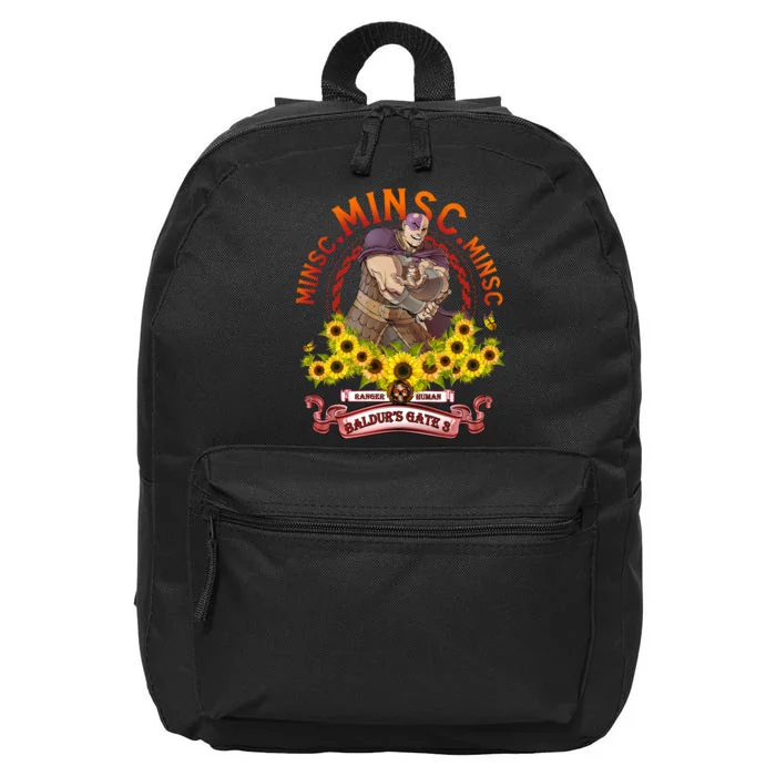 Minsc Ranger Human Minsc Vintage BaldurS Gate 3 16 in Basic Backpack