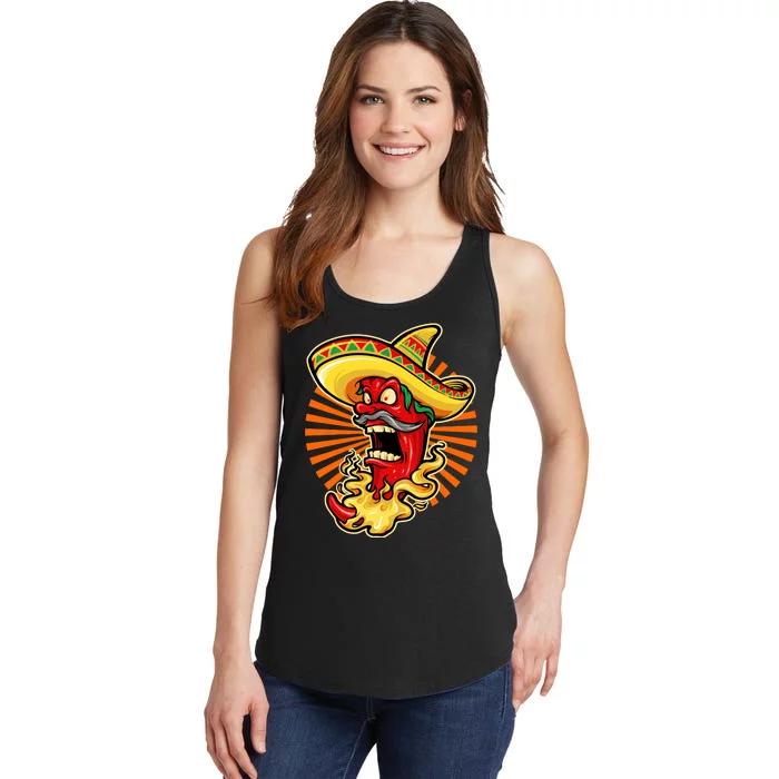 Mexican Red Hot Chili Pepper Ladies Essential Tank