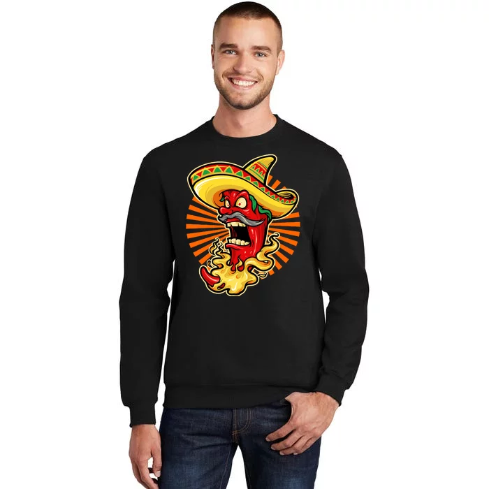 Mexican Red Hot Chili Pepper Tall Sweatshirt