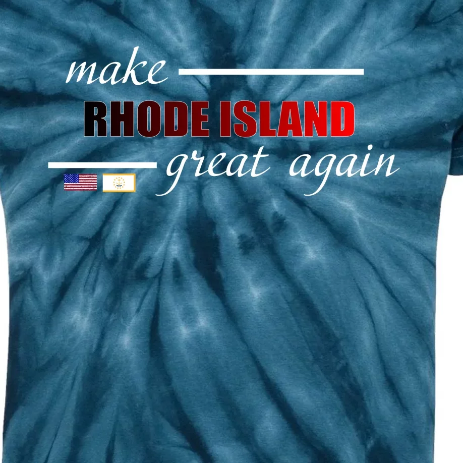 Make Rhode Island Great Again Kids Tie-Dye T-Shirt