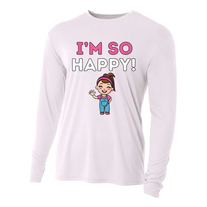 Ms Rachel Im So Happy Preschool Cooling Performance Long Sleeve Crew