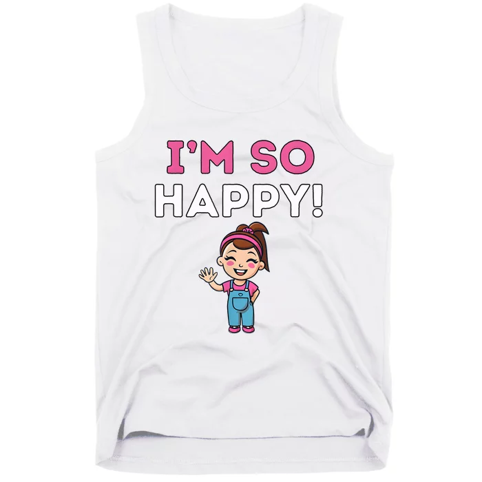 Ms Rachel Im So Happy Preschool Tank Top