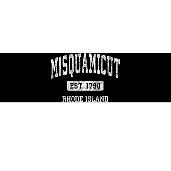 Misquamicut Rhode Island Ri Vintage Athletic Sports Bumper Sticker