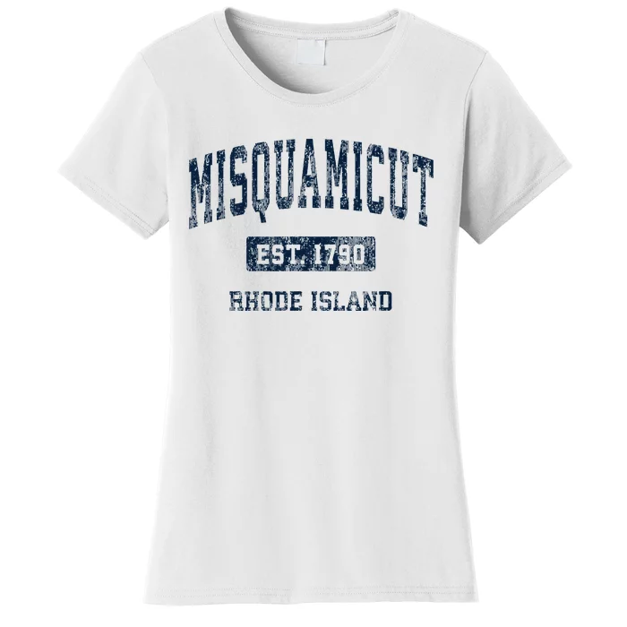 Misquamicut Rhode Island Ri Vintage Athletic Sports Design Women's T-Shirt