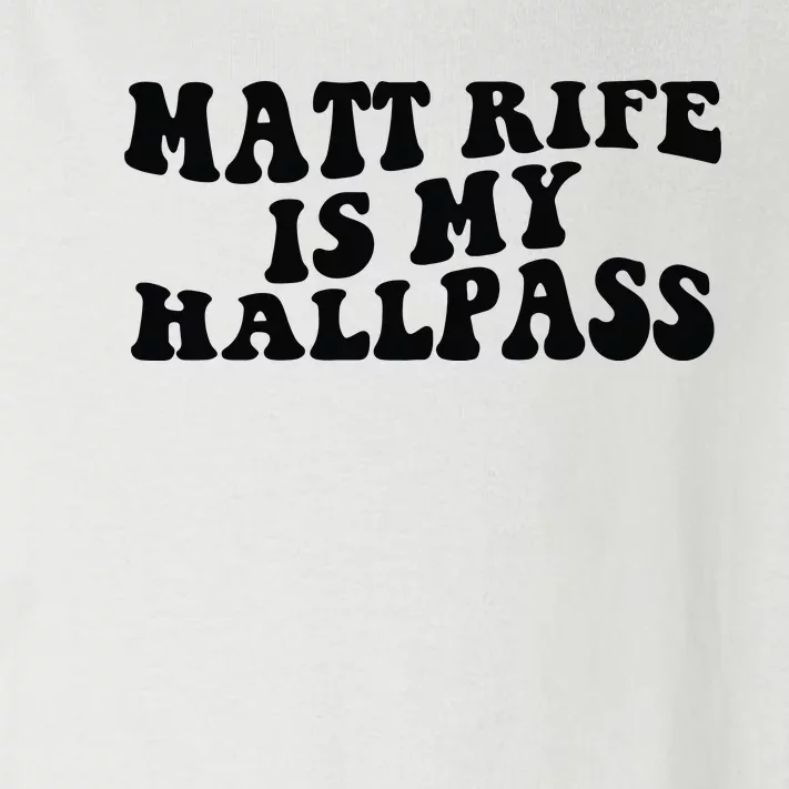 Matt Rife Is My Hallpass Two Sided Toddler Long Sleeve Shirt