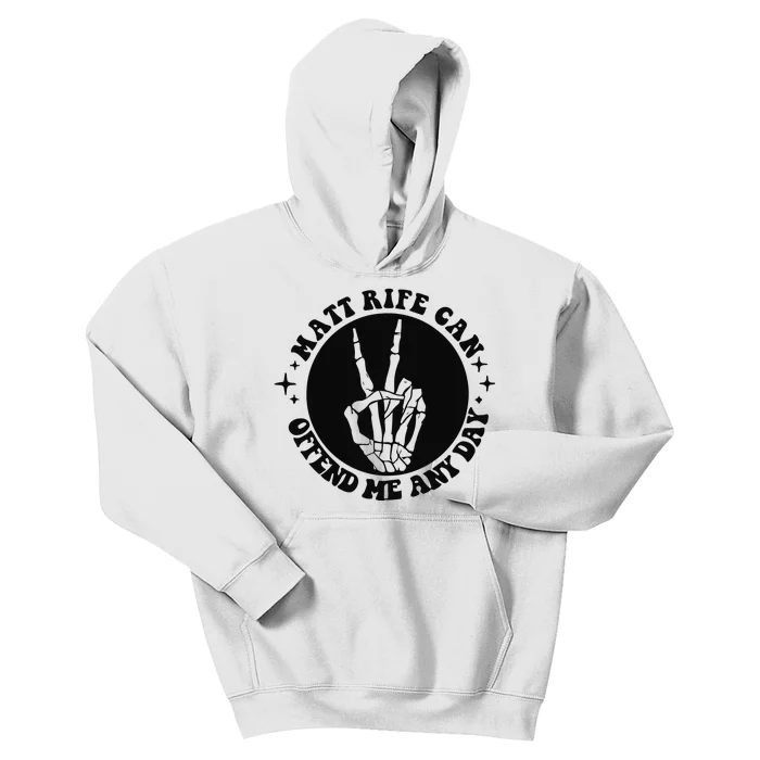 Matt Rife Is My Hallpass Two Sided Funny Kids Hoodie