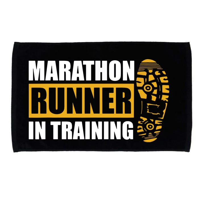 Marathon Runner In Training Quote For A Marathon Runner Microfiber Hand Towel