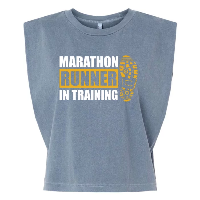 Marathon Runner In Training Quote For A Marathon Runner Garment-Dyed Women's Muscle Tee