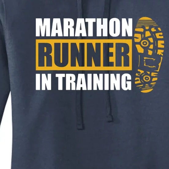 Marathon Runner In Training Quote For A Marathon Runner Women's Pullover Hoodie