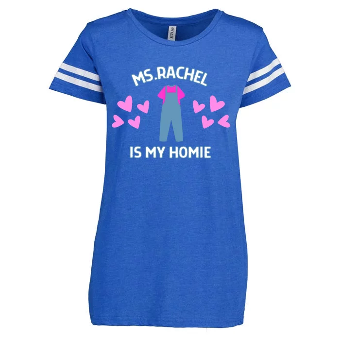 Ms Rachel Is My Homie Ms. Rachel Preschool Mom Dad Kids Enza Ladies Jersey Football T-Shirt