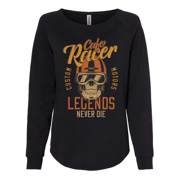 Motorcycle Racer Legends Womens California Wash Sweatshirt