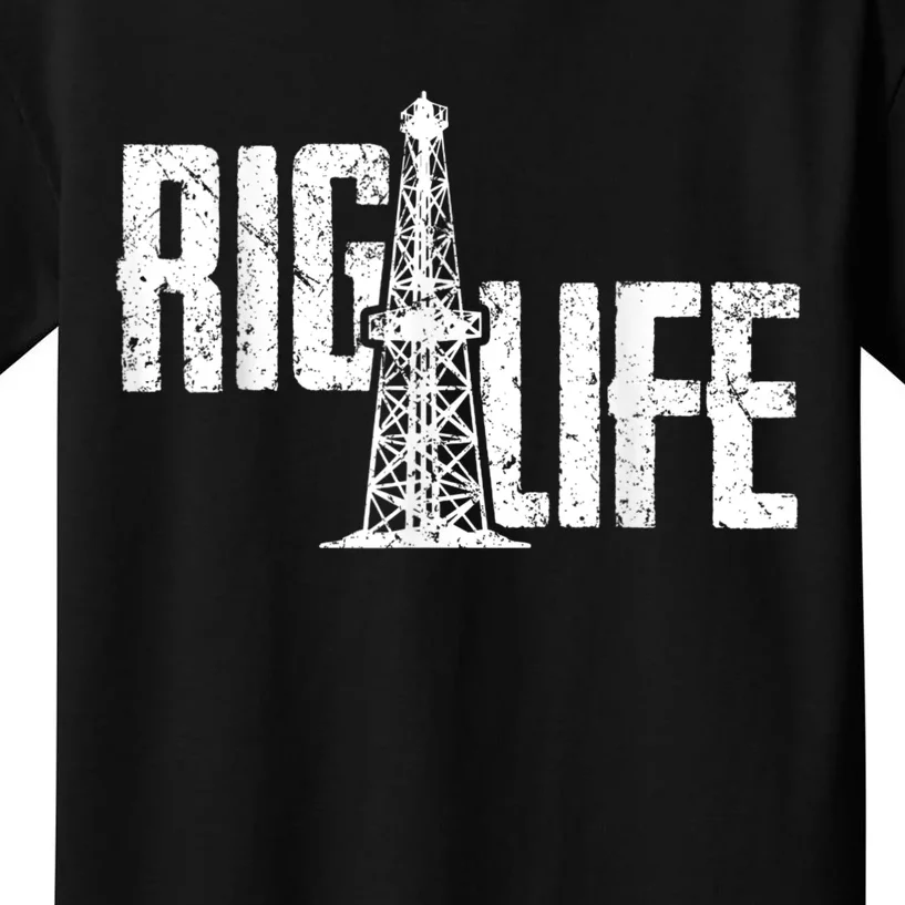 Mens Rig Life Oilfield Oilfield Rig Kids T-Shirt