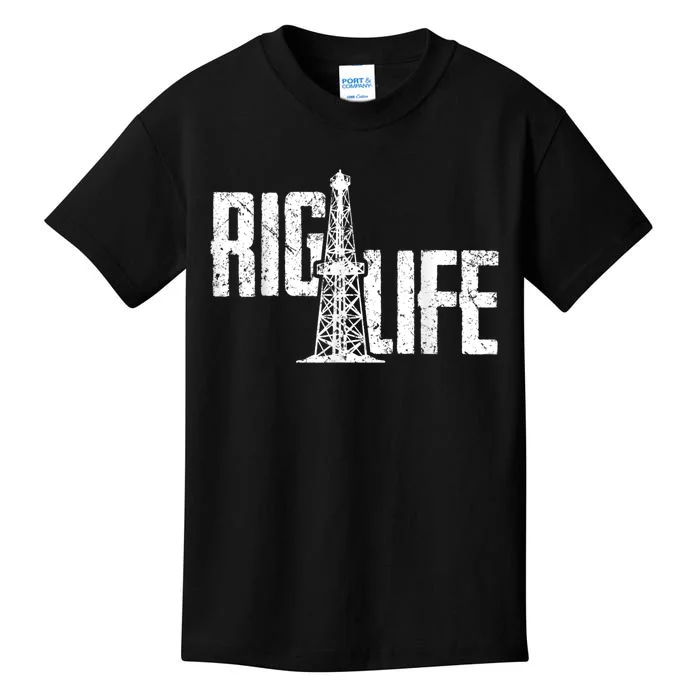 Mens Rig Life Oilfield Oilfield Rig Kids T-Shirt