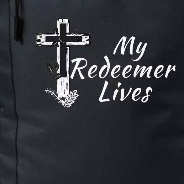 My Redeemer Lives Christian Easter Resurrection Sunday Daily Commute Backpack