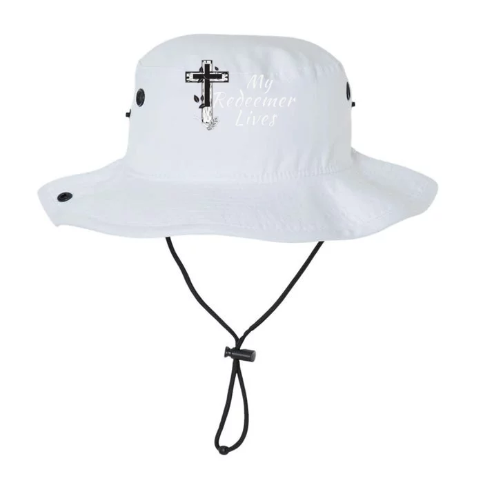 My Redeemer Lives Christian Easter Resurrection Sunday Legacy Cool Fit Booney Bucket Hat