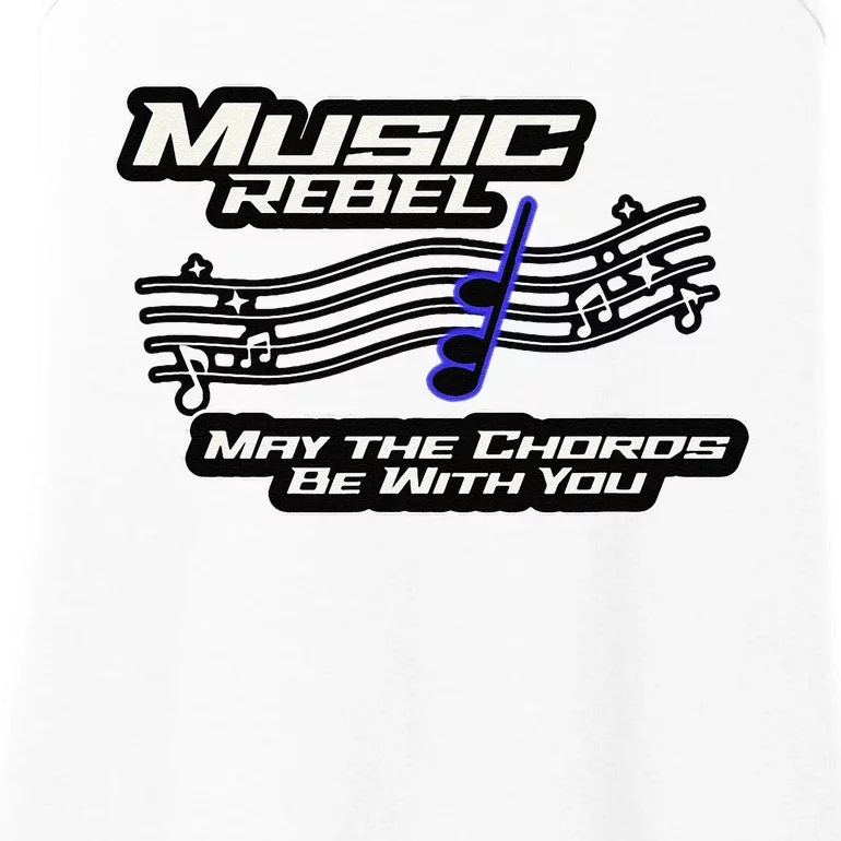 Music Rebel May The Chords Be With You Band Choir Fan Ladies Essential Tank