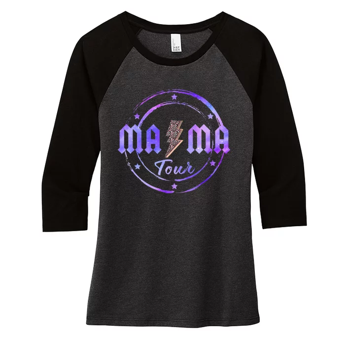 Mama Rock Women's Tri-Blend 3/4-Sleeve Raglan Shirt