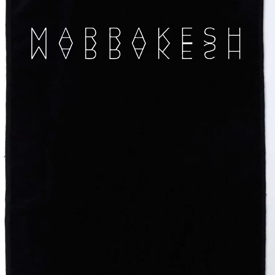 Marrakesh Reflections Morocco Word Art Souvenir Platinum Collection Golf Towel