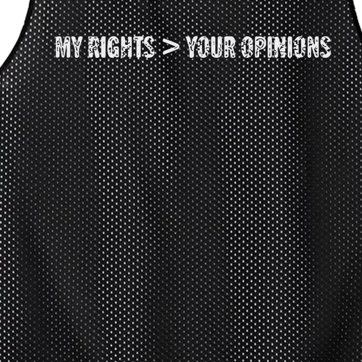 My Rights More Your Opinions Mesh Reversible Basketball Jersey Tank