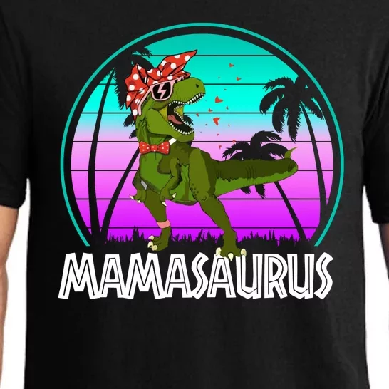 Mamasaurus Rex Mama Dinosaur Retro Dino Pajama Set