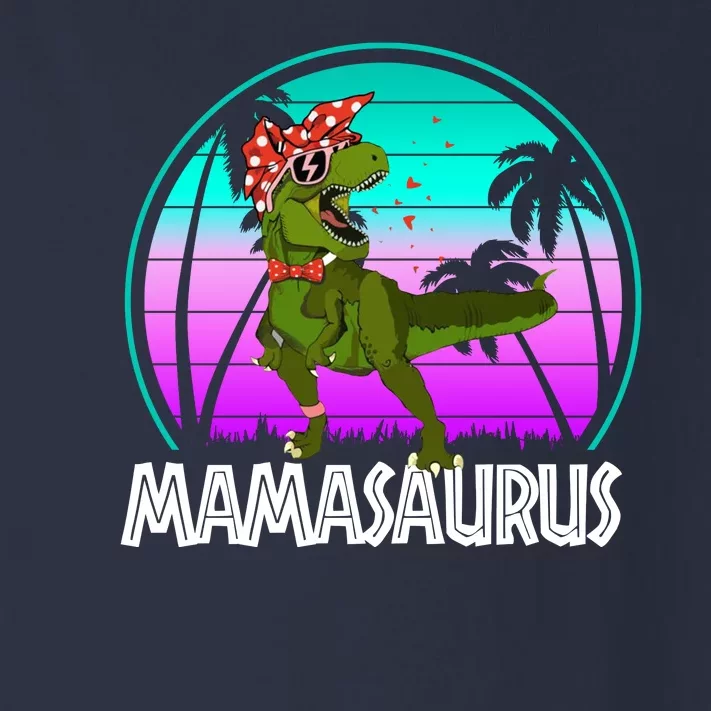 Mamasaurus Rex Mama Dinosaur Retro Dino Toddler Long Sleeve Shirt