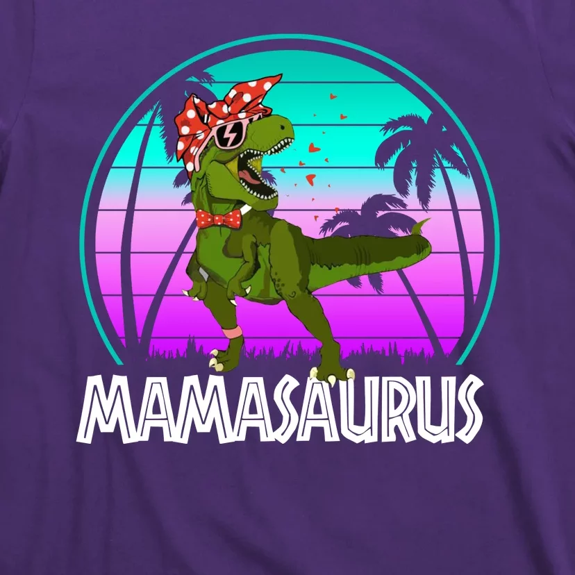 Mamasaurus Rex Mama Dinosaur Retro Dino T-Shirt