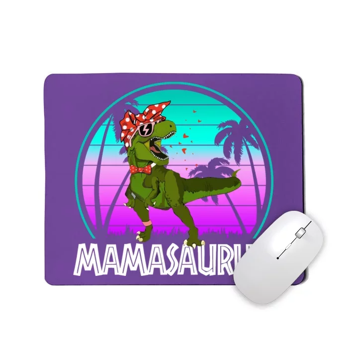 Mamasaurus Rex Mama Dinosaur Retro Dino Mousepad