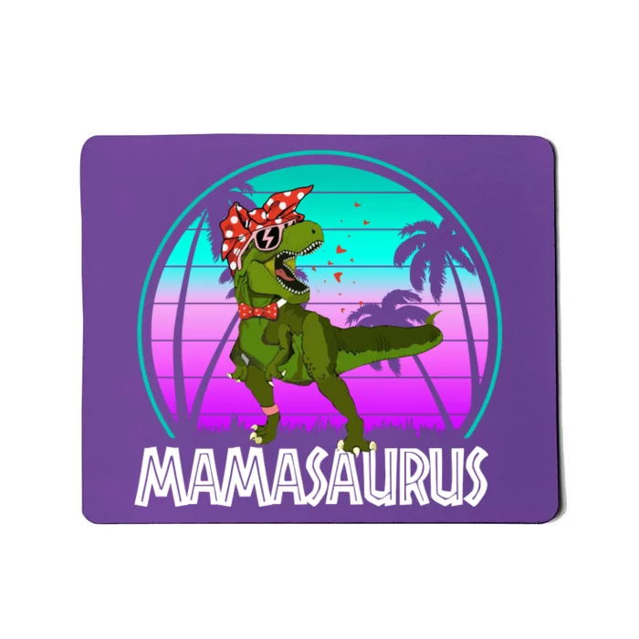 Mamasaurus Rex Mama Dinosaur Retro Dino Mousepad