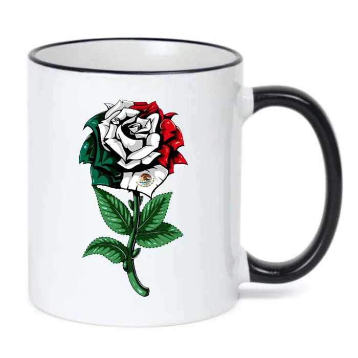 Mexican Rose Mexico Pride Black Color Changing Mug