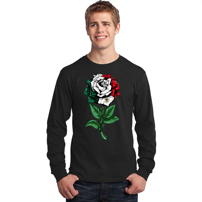 Mexican Rose Mexico Pride Long Sleeve Shirt