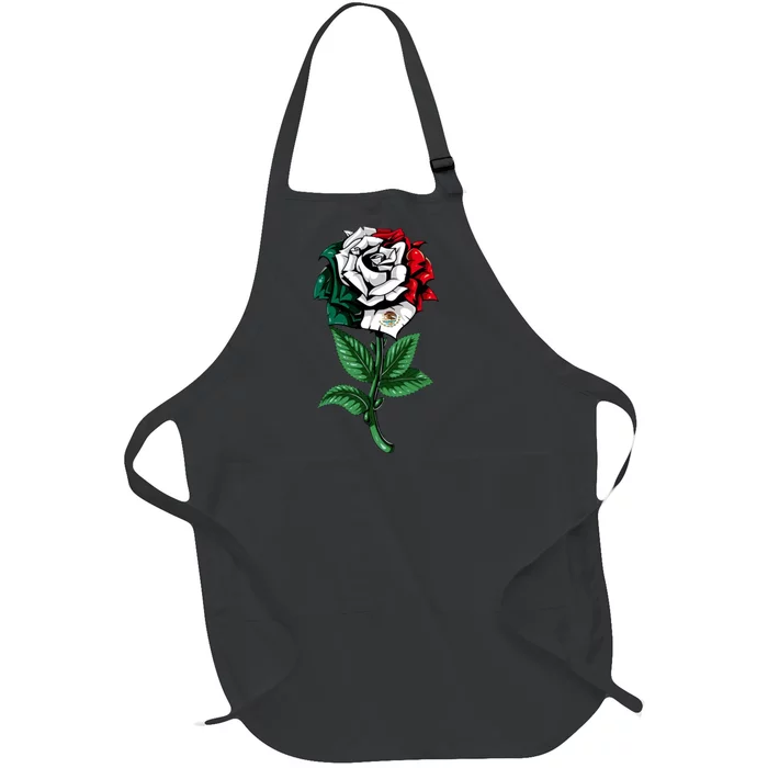 Mexican Rose Mexico Pride Full-Length Apron With Pocket