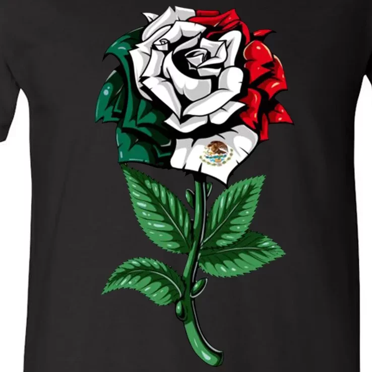 Mexican Rose Mexico Pride V-Neck T-Shirt