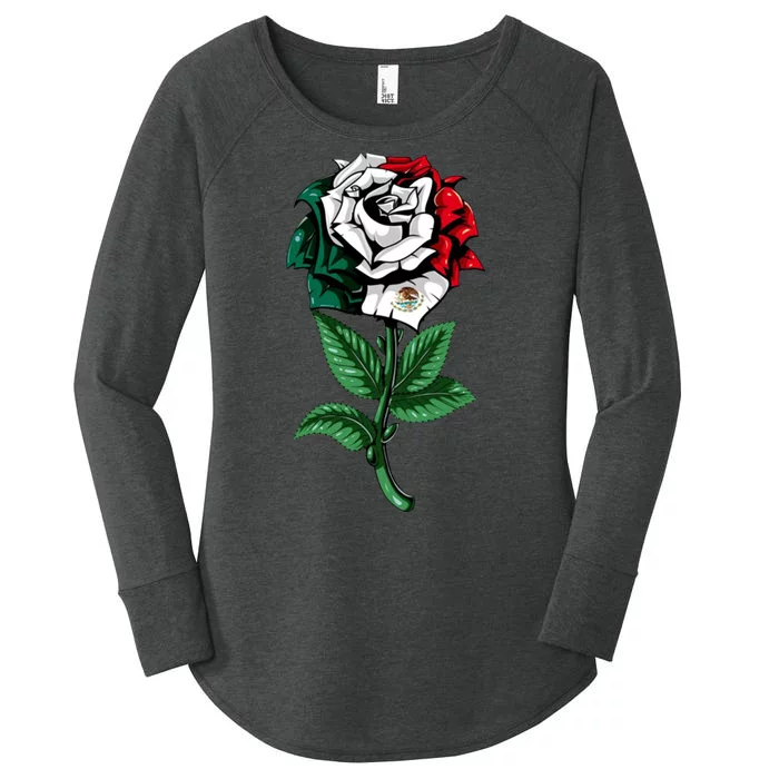 Mexican Rose Mexico Pride Women's Perfect Tri Tunic Long Sleeve Shirt