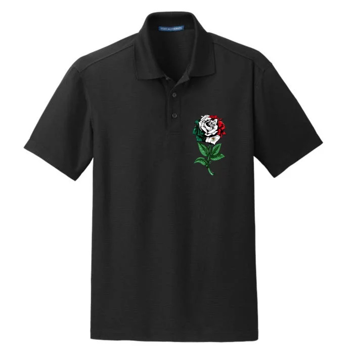 Mexican Rose Mexico Pride Dry Zone Grid Performance Polo