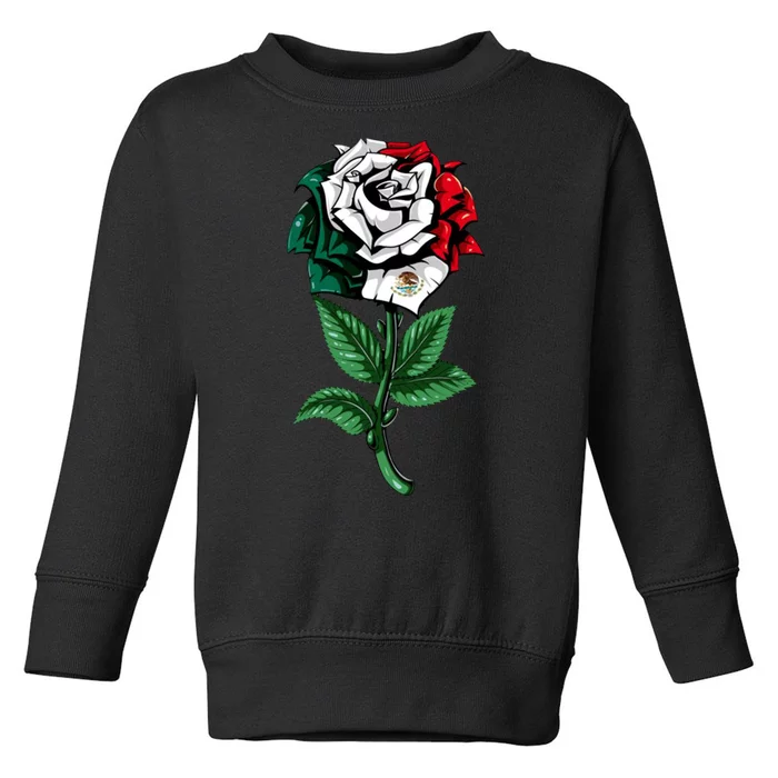 Mexican Rose Mexico Pride Toddler Sweatshirt