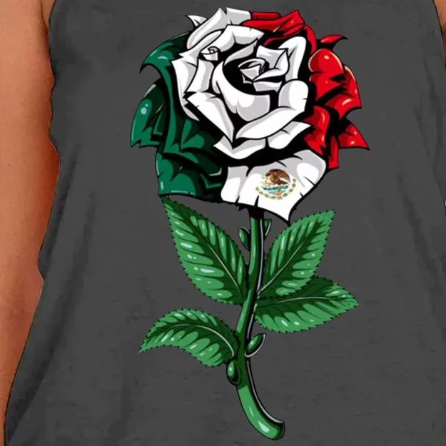 Mexican Rose Mexico Pride Women's Knotted Racerback Tank